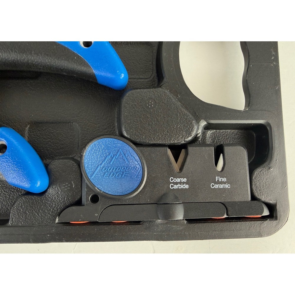 Outdoor Edge ReelFlex Pak RFP-6 3 Fishing Fillet Knives w/Sharpener Hard Case - Picture 7 of 9